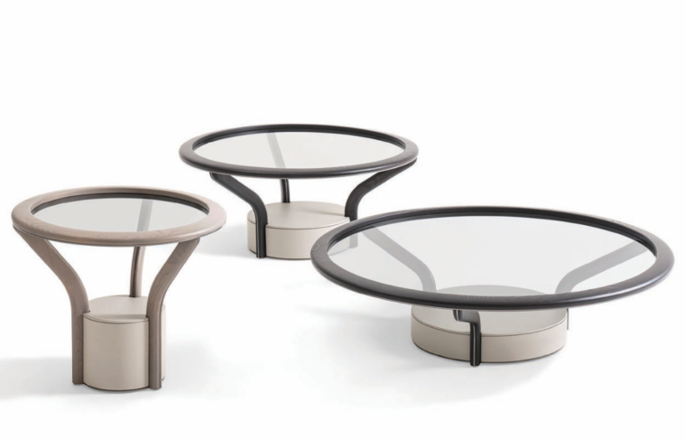 The Chanterelle Collection of low tables by Staffan Tollgård & Filippo Castellani for Giorgetti
